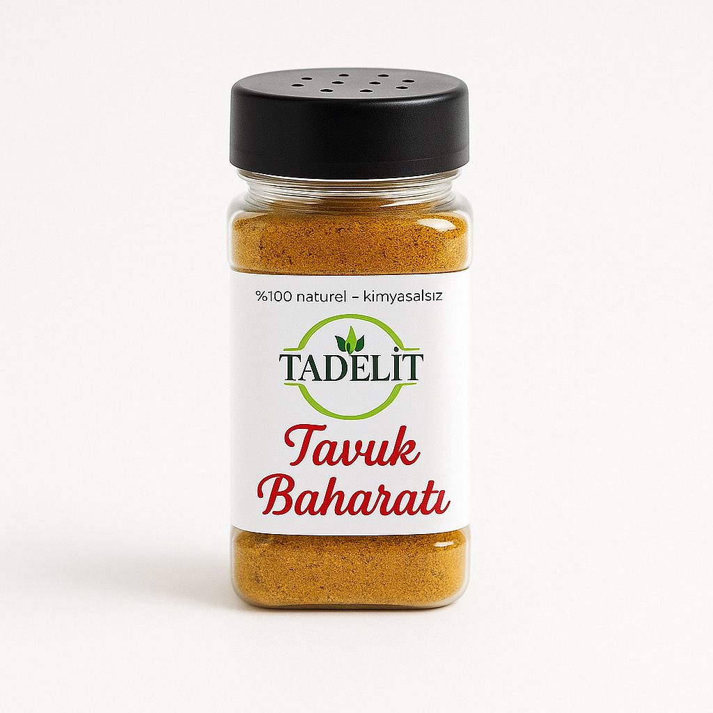 Doğal gıda ve baharat sunumu